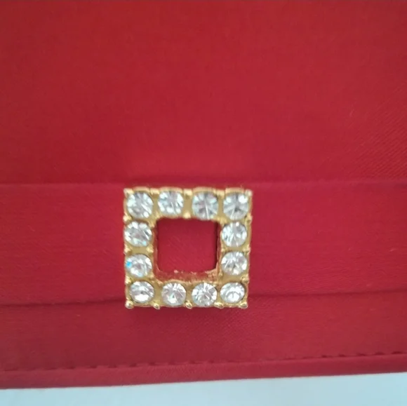 NWT Valerie Stevens Red Satin Dress Evening Shoulder Bag - Picture 8 of 12